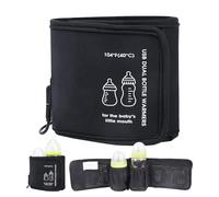 Bottle Warmer - USB Rechargeable Double Bottle Heater | Accurate Temperature Control for Baby Milk & Food Jars | Fast Heating for Baby Bottles | Portable Baby Food Warmer for Home & Travel