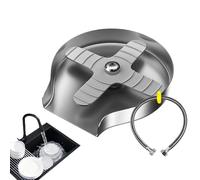 Bottle Washer for Sink | Efficient Automatic Cup Rinser | Multifunctional Glass Rinser for Kitchen Sink, Stainless Steel Cup Washer for Sink