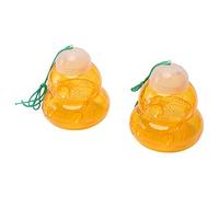 Bottle Wasp Trap 2Pcs Gourd Shaped Hanging Bee Trap Stinging Bees Catcher Outdoor Wasp Deterrent Killer Catcher Home Supply (Orange)
