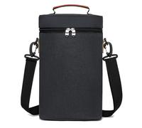 Bottle Wine Bag Wine Carrier - Wine Insulated Tote Bag 2 Bottle Cooler Bag | Leakproof Carrying Case with Handle Portable Wine Carrier for Travel & BYOB