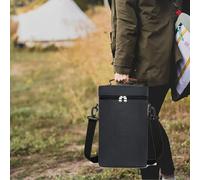 Bottle Wine Carrier Tote,Wine Insulated Tote Bag 2 Bottle Cooler Bag - Leakproof Carrying Case Portable Carrier with Handle for Christmas &