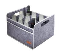 Bottle Wine Carrier - Wine Shopping Bag | Reusable Portable Storage Box, Foldable Hick Felt Drinks Tote Bag, Multipurpose Wines, Beer, Champagne, Grocery Shopping