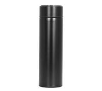 Bottle with Tea Infuser, Digital Temperature Display, Simple Style, Smart Insulated Water Bottle, Silicone Sealing Ring, 500ml, Stainless Steel, for Home (500ml)