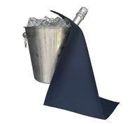 BOTTLECLOTHS - Catering Collection, Bottle Cloth for Ice Buckets, Polycotton, 42 cm, Corner Hole, Stitched Circle (Navy, Pack of 1)
