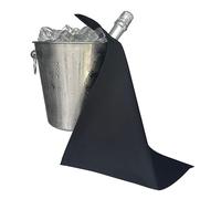 BOTTLECLOTHS - Catering Collection, Bottle Cloth for Ice Buckets, Polycotton, 42 cm, Corner Hole, Stitched Circle (Black, Pack of 1)