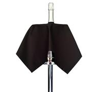 BOTTLECLOTHS - Catering Collection, Bottle Cloth for Ice Buckets, Polycotton, 54 cm, Center Hole, Stitched Circle (Black, Pack of 1)