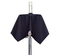 BOTTLECLOTHS - Catering Collection, Bottle Cloth for Ice Buckets, Polycotton, 54 cm, Center Hole, Stitched Circle (Navy, Pack of 1)