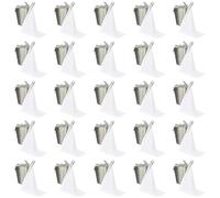 BOTTLECLOTHS - Catering Collection, Bottle Cloths for Ice Buckets, Polycotton, 42 cm, Corner Hole, Stitched Circle (White, Pack of 25)