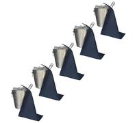 BOTTLECLOTHS - Catering Collection, Bottle Cloths for Ice Buckets, Polycotton, 42 cm, Corner Hole, Stitched Circle (Navy, Pack of 5)
