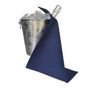 BOTTLECLOTHS - Original Collection, Bottle Cloth for Ice Buckets, Cotton, 42 cm, Corner Hole, Stitched Circle (Royal Blue, Pack of 1)