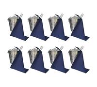 BOTTLECLOTHS - Original Collection, Bottle Cloths for Ice Buckets, Cotton, 42 cm, Corner Hole, Stitched Circle (Royal Blue, Pack of 8)