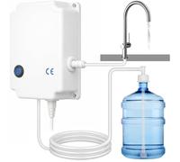 Bottled Water Dispenser Pump System, 220V AC Drinking Water Pump with Automatic Shut-off & 70 PSI, Pre-installed Quick-Connects, for Home, Office, and Refrigerator, Coffee/Ice Machine, Faucets