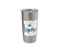 Bottled Water Minimalist Badge Patch Stainless Steel Insulated Tumbler
