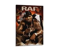 Bottlek 50 Cent Get Rich Or Die Tryin Canvas Wall Art Decor Living Room Modern Family Bedroom 08x12inch(20x30cm) Frame-style