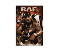 Bottlek 50 Cent Get Rich Or Die Tryin Canvas Wall Art Decor Living Room Modern Family Bedroom 16x24inch(40x60cm) Unframe-style