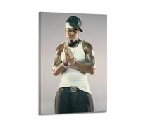 Bottlek 50 Cent Get Rich0 Or Die Tryin Canvas Wall Art Decor Living Room Modern Family Bedroom 16x24inch(40x60cm) Frame-style