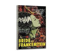 Bottlek The Bride Of Frankenstein Canvas Wall Art Decor Living Room Modern Family Bedroom 20x30inch(50x75cm) Frame-style