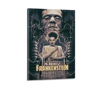 Bottlek The Bride Of Frankenstein Canvas Wall Art Decor Living Room Modern Family Bedroom 24x36inch(60x90cm) Frame-style