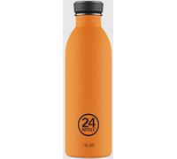 24Bottles Super Lightweight Reusable Stainless Steel Water Bottle, BPA , Urban Bottle, Original Italian Design, Total Orange, 500 ml
