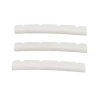Bottom Bass Nut, Upgrade Your Sound with Curved Bottom 3Pcs Bone Bass Nut for Standard 4 String Jazz Bass, Ideal Replacement Part for Electric Bass Guitars