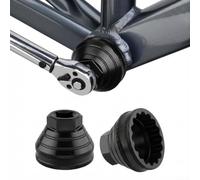 Bottom Bracket Socket Tool for Hollow Threaded BB Removal and Installation on MTB Road Bike Folding Bike with 1/2 Inch Square Drive (Red 12-24)