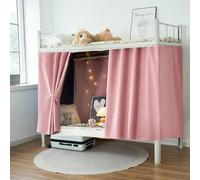 Bottom Bunk Bed Curtains Blackout Bunk Beds Drapes Dorm Privacy Canopy Single Bed Dustproof Lightproof Tent Student Dormitory Mosquito Shading Cloth Moveable Bedding Curtains Home School Decoration