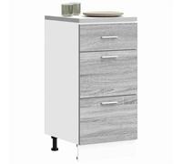 Bottom Cabinet Grey Sonoma 40x46x81.5 cm Engineered Wood Berkfield Home Grey One Size