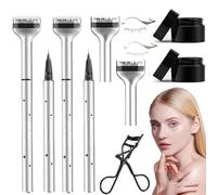 Bottom Eyelash Stamp Kit,Bottom Lash Stamp,2 Colors Waterproof & Lasting Lower Lash Stamp Set,2 In 1 Eyeliner Bottom Lashes Stamp,Lower Eyelash Stamper with Ink,Natural Eye Makeup Tool (Mix*2)