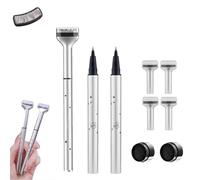 Bottom Eyelash Stamper, Lower Lash Stamp Kit Waterproof, Eyelash Stamper for Bottom Lashes, 2-in-1 Eyeliner & Lower Eyelash Stamp Set, Lower Eyelash Stamps Quick Eye Makeup Tool (2*Balck)