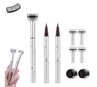 Bottom Eyelash Stamper, Lower Lash Stamp Kit Waterproof, Eyelash Stamper for Bottom Lashes, 2-in-1 Eyeliner & Lower Eyelash Stamp Set, Lower Eyelash Stamps Quick Eye Makeup Tool (2*Brown)