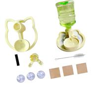 Bottom Feed Water Dispenser for Small Pets Featuring Basic Filterless Design Denial Filter Water Bowl