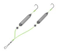Bottom Fishing Fixtures - Fish Detection System, Floats Baits Double Hook Anti-Reverse Hook for Surfcasting Hunting Coastal Fishing Boating Beach Jetty Perch Roach