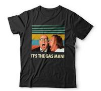 Bottom It’s The Gas Man Unisex T-Shirt | Rik Mayall & Ade Edmondson Funny Tee - 3XL Black
