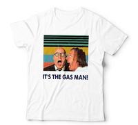 Bottom It’s The Gas Man Unisex T-Shirt | Rik Mayall & Ade Edmondson Funny Tee - L White