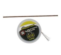 Fox Rage Predator 49 Strand Coated Fishing Steel Line 10 M Clear 29 kg