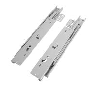 Bottom Mounted Hidden Drawer Runners, 1 Pair Soft Close Stainless Steel Drawer Slide, Undermount Floor Mounting Invisible Drawer Slies Full Extension Ball Bearing, for Kitchen Cabinet (10inch250mm)
