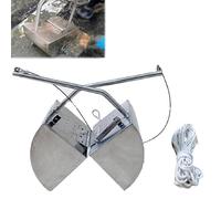 Bottom Mud Sampler, Grab Type Sediment Collector, Portable Sludge Sampling Tool, 304 Stainless Steel, Drainage Holes Design, for Environmental Monitoring, Pond Wastewater Testing