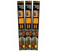 Bottom of the line Fox Edges Wide Gape Beaked PVA Ready Rigs - 20lb Marron Taille 6