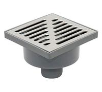 Bottom Outlet Stainless Steel Grid 150x150mm Floor Ground Waste Drain Gully Trap