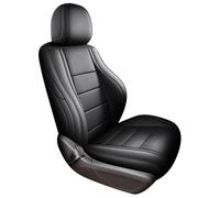 Bottom Seat Covers 1Pcs Custom Full Covered Leather Car Seat Covers Set Protector For Genesis G90 EQ900 2017(Black,Standard)
