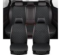 Bottom Seat Covers Pu Leather Car Seat Cover Cushion Interior Accessories For Toyota For Auris For Avensis For Crown For 4Runner(Black 5 Seats)