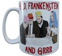 Bottom TV Show Mug Gold Frankenstein and Grrr Rik Mayall Retro 90s Funny British Comedy Sitcom Gifts Adrian Edmondson