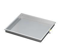 Bottom Watering Tray Stainless Steel Condensate Drain Pan Drain Outlet Large Oil Drip Pan, Spill-Proof Tray Oil Tank Spill Trays(65cm/25.6in)