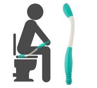 Bottom Wipers for Disabled,Toilet Aids Tools Long Handle Toilet Assist Tool Bottom Buddy Toilet Aids Long Reach Comfort Wiper Extends 15" Grips Toilet Paper or Pre-Moistened Wipes