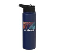Bottoming My Way to The Top Bisexual Lesbian Stainless Steel Insulated Water Bottle