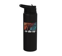 Bottoming My Way to The Top Bisexual Lesbian Stainless Steel Insulated Water Bottle