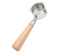 Bottomless 51mm Portafilter with 3 Ears, Stainless Steel, Coffee Maker Handle Holder with Cup Basket Filter, Replacement Accessories Fit for Delonghi series (54mm)