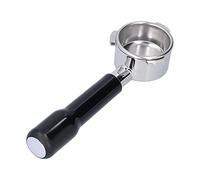 Bottomless Handle, 51/54mm Stainless Steel Coffee Machine Bottomless Handle Filter Holder 3 Ear Bottomless Portafilter for Delonghi Machine(54mm)