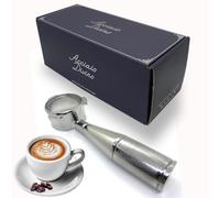 Bottomless Naked 54mm Premium Solid Stainless-Steel Handle & Body Espresso Portafilter & 18g Filter Basket Fits Sage/Breville Barista Express, Pro, Touch, Bambino