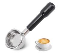 Bottomless Portafilter, 58mm 3 Ears Portafilter Coffee Bottomless Portafilter Stainless Steel Bottomless Portafilter 58mm Coffee Portafilter Handlheld Portafilter for Coffee Coffee(Black)